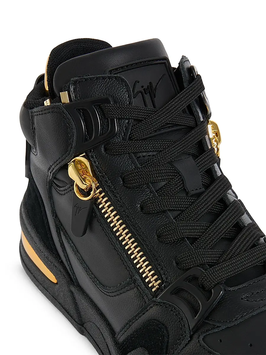 Giuseppe Zanotti Men's GZ-Ghost Suede Sneakers | Thumbnail 5 Giuseppe Zanotti Men's GZ-Ghost Suede Sneakers | Thumbnail 5