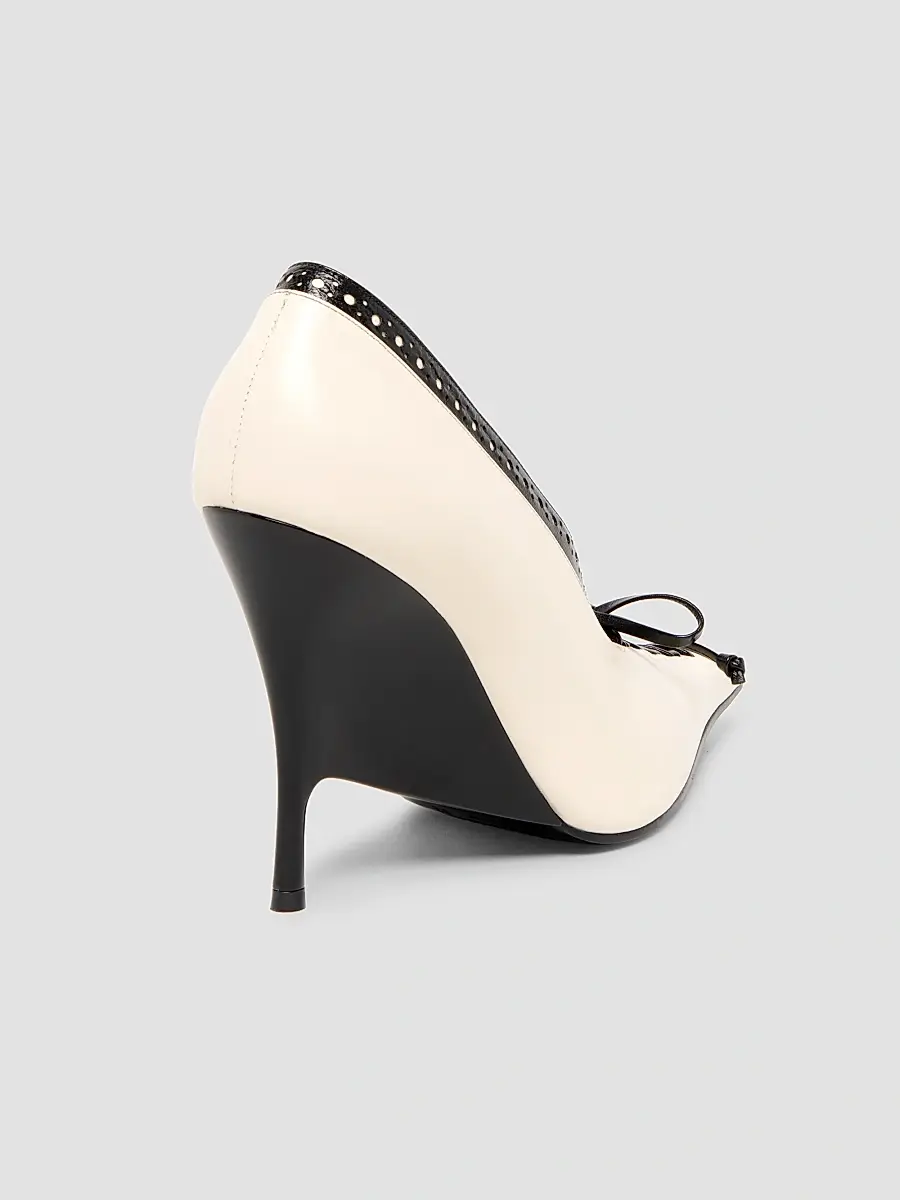Alexander McQueen Women's Koko 110MM Leather Wedge Pumps | Thumbnail 4