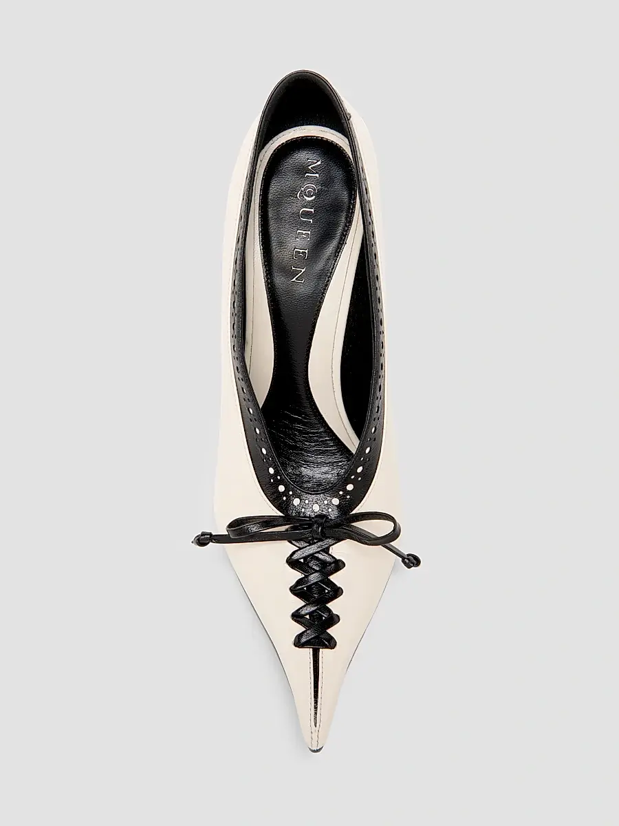 Alexander McQueen Women's Koko 110MM Leather Wedge Pumps | Thumbnail 5