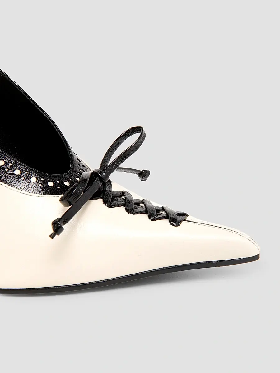 Alexander McQueen Women's Koko 110MM Leather Wedge Pumps | Thumbnail 6