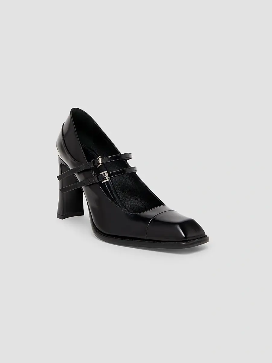 Alexander McQueen Women's Niko 95MM Mary Jane Leather Pumps | Thumbnail 3 Alexander McQueen Women's Niko 95MM Mary Jane Leather Pumps | Thumbnail 3
