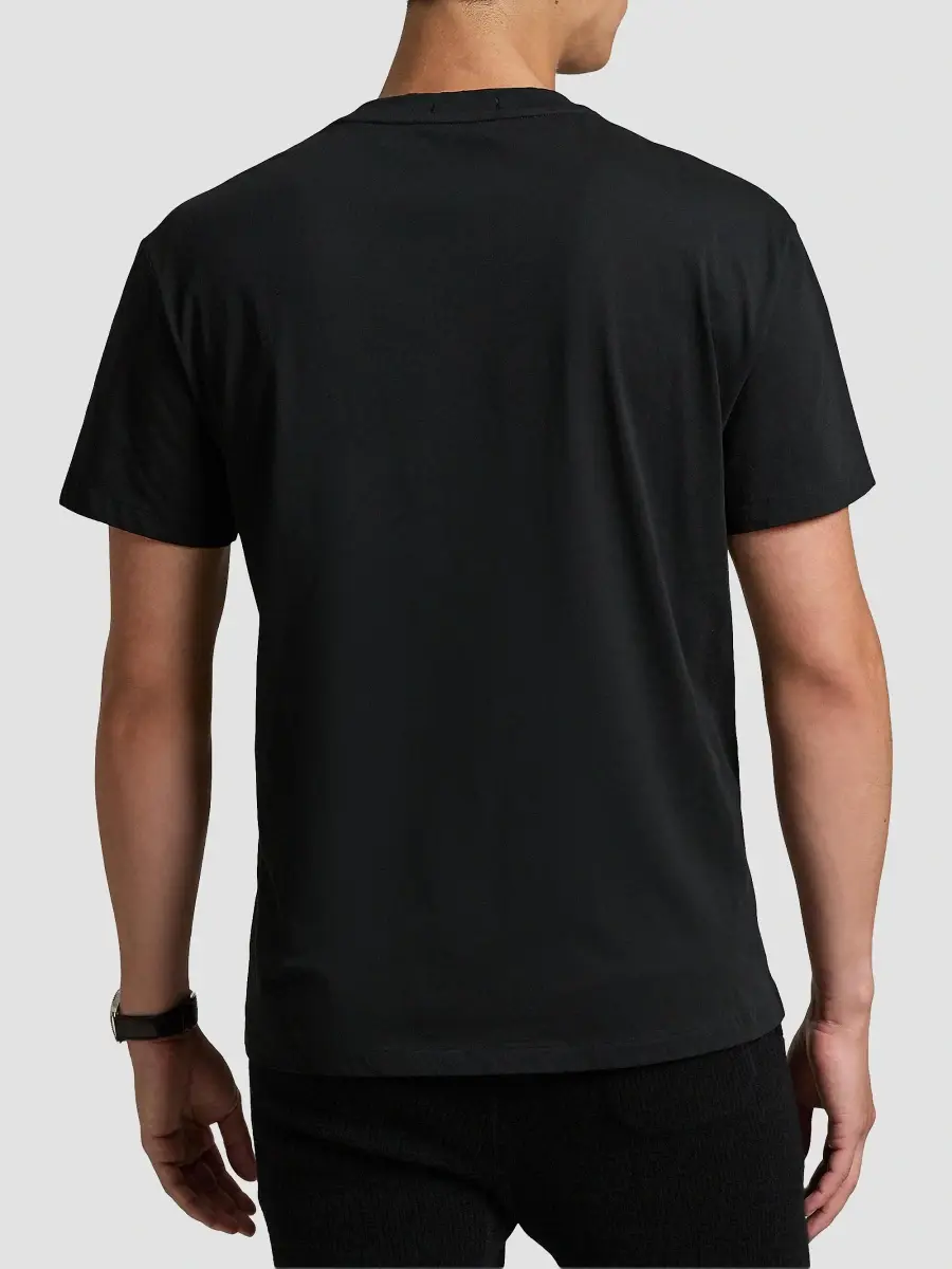 Polo Ralph Lauren Men's Unisex Pink Pony Logo Cotton T-Shirt | Thumbnail 4 Polo Ralph Lauren Men's Unisex Pink Pony Logo Cotton T-Shirt | Thumbnail 4