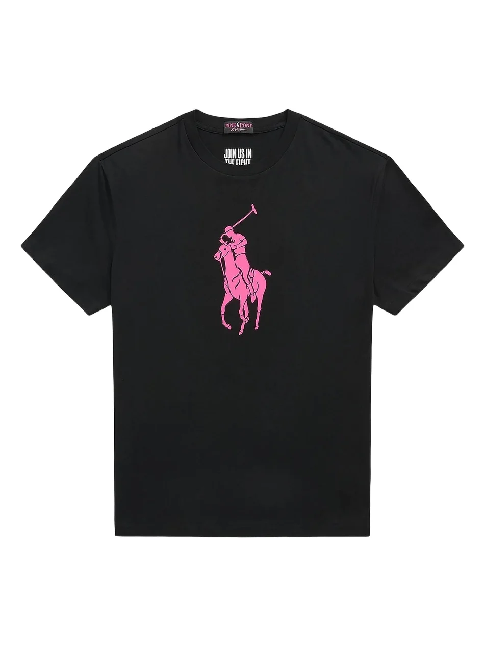 Men's Unisex Pink Pony Logo Cotton T-Shirt Men's Unisex Pink Pony Logo Cotton T-Shirt