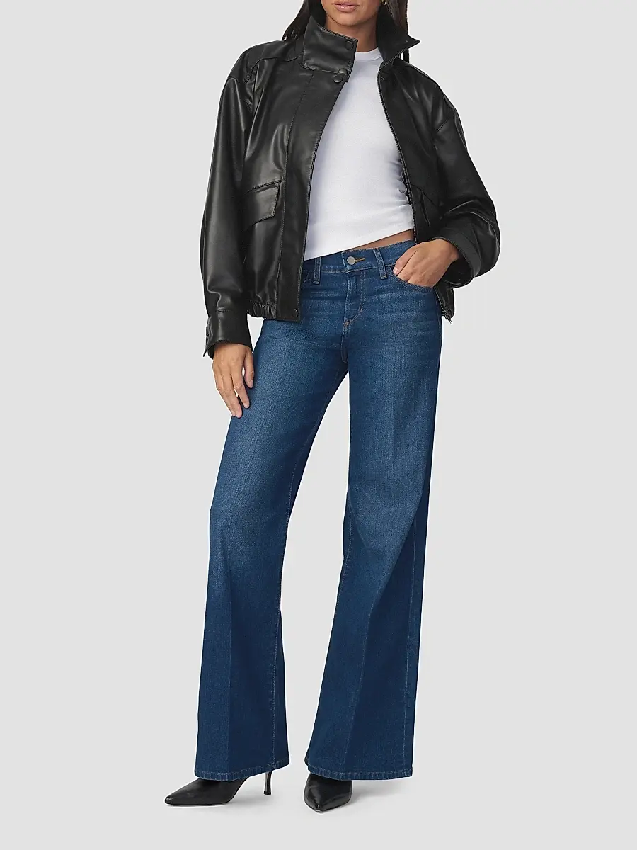 Joe's Jeans Women's The Cohen Leather Bomber Jacket | Thumbnail 2