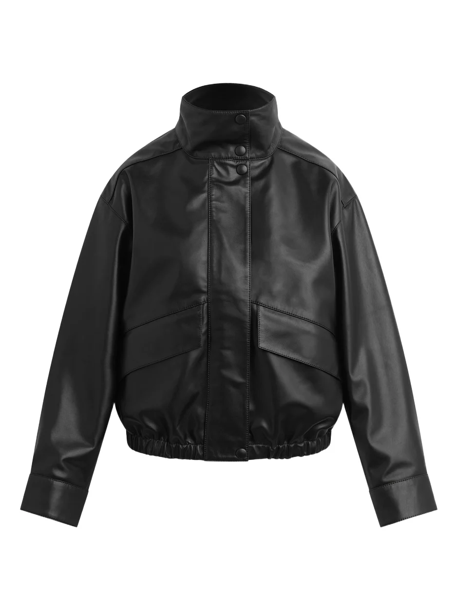 Women's The Cohen Leather Bomber Jacket Women's The Cohen Leather Bomber Jacket