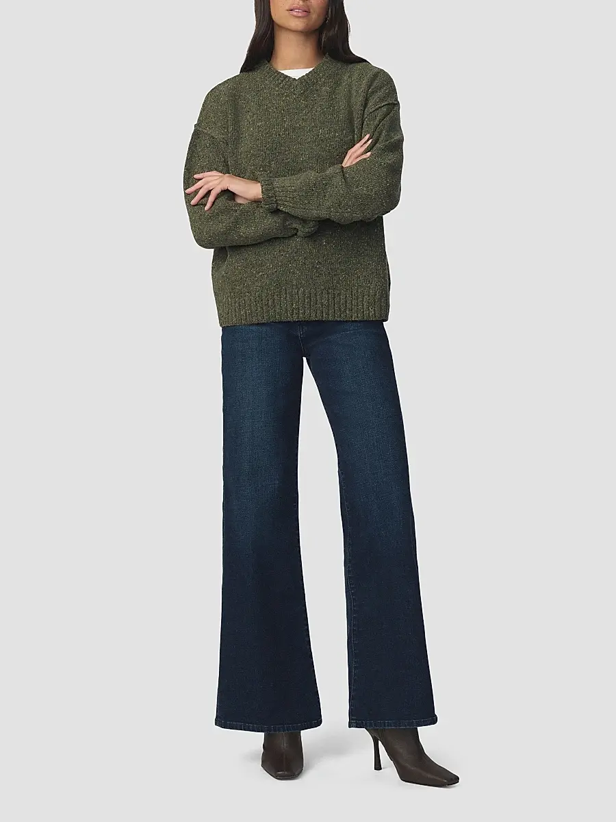 Joe's Jeans Women's The V-Neck Wool-Blend Sweater | Thumbnail 2