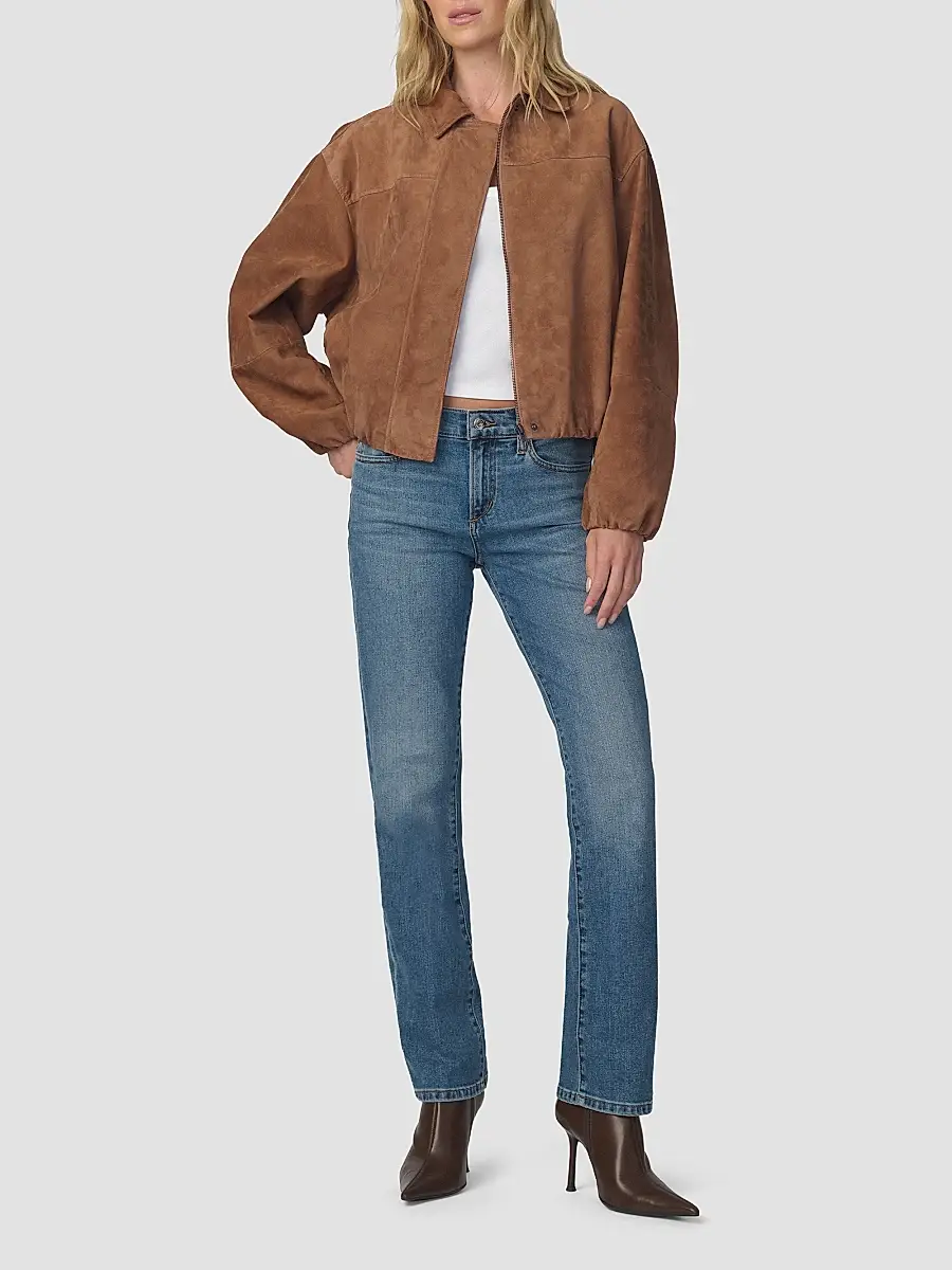Joe's Jeans Women's The Bella Suede Bomber Jacket | Thumbnail 2