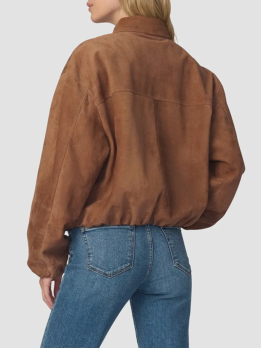Joe's Jeans Women's The Bella Suede Bomber Jacket | Thumbnail 3