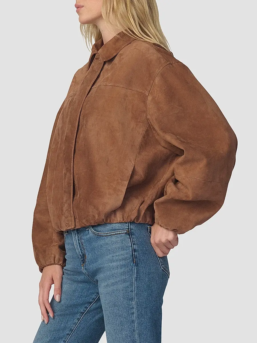 Joe's Jeans Women's The Bella Suede Bomber Jacket | Thumbnail 5