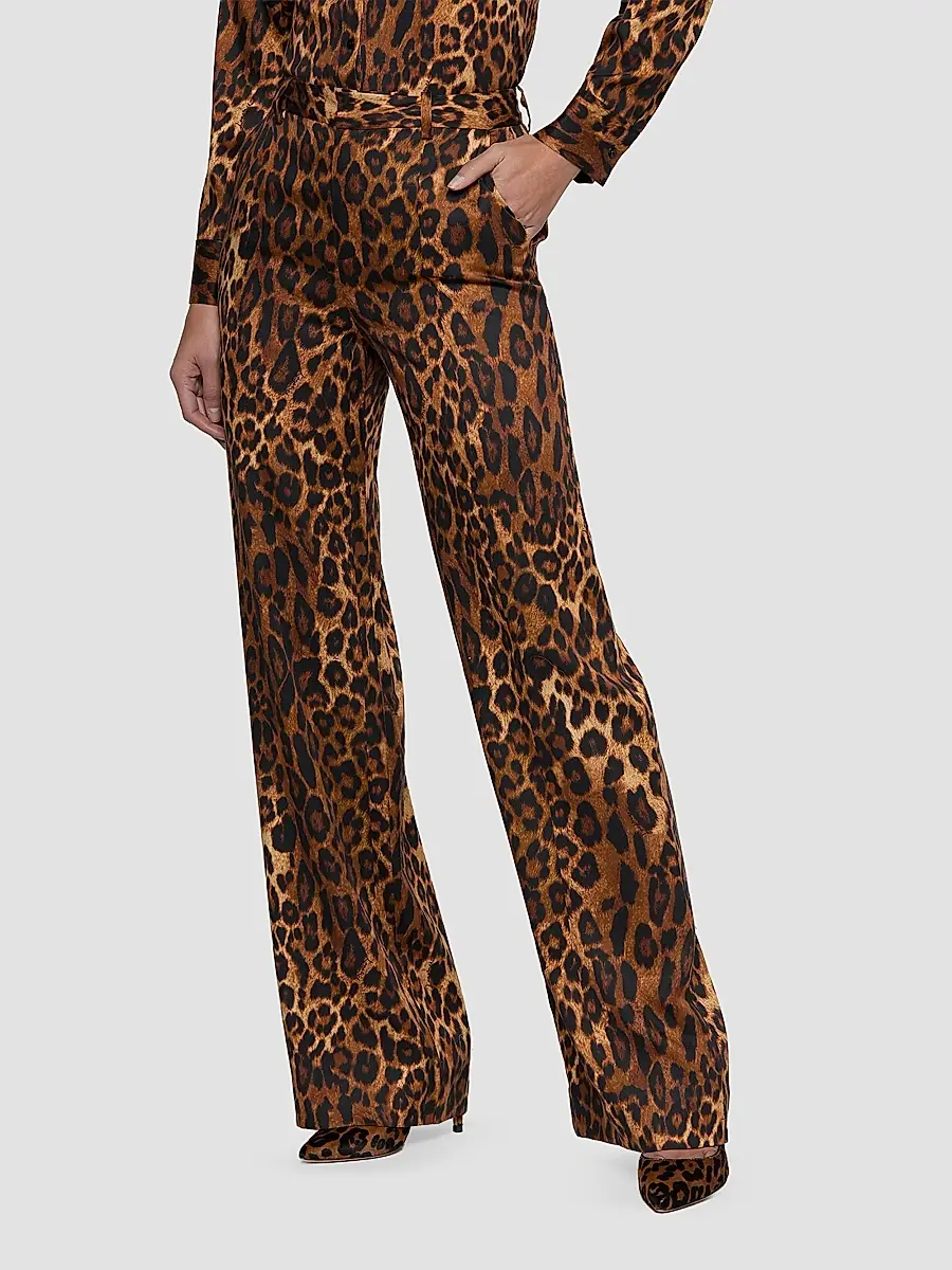 L'Agence Women's Livvy Leopard-Print Pants | Thumbnail 5