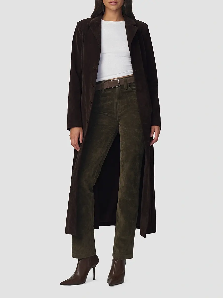 Joe's Jeans Women's The Faux-Suede Long Coat | Thumbnail 2 Joe's Jeans Women's The Faux-Suede Long Coat | Thumbnail 2