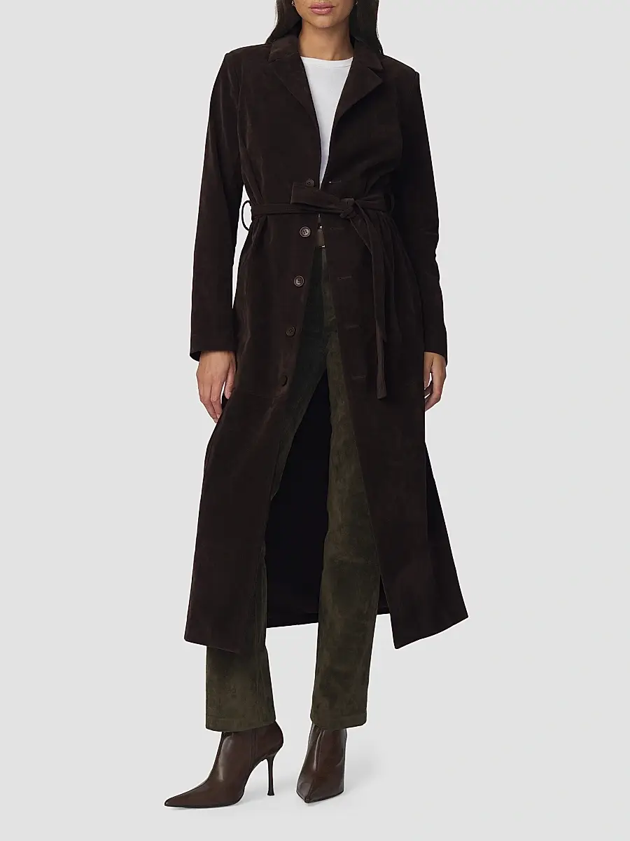 Joe's Jeans Women's The Faux-Suede Long Coat | Thumbnail 4 Joe's Jeans Women's The Faux-Suede Long Coat | Thumbnail 4
