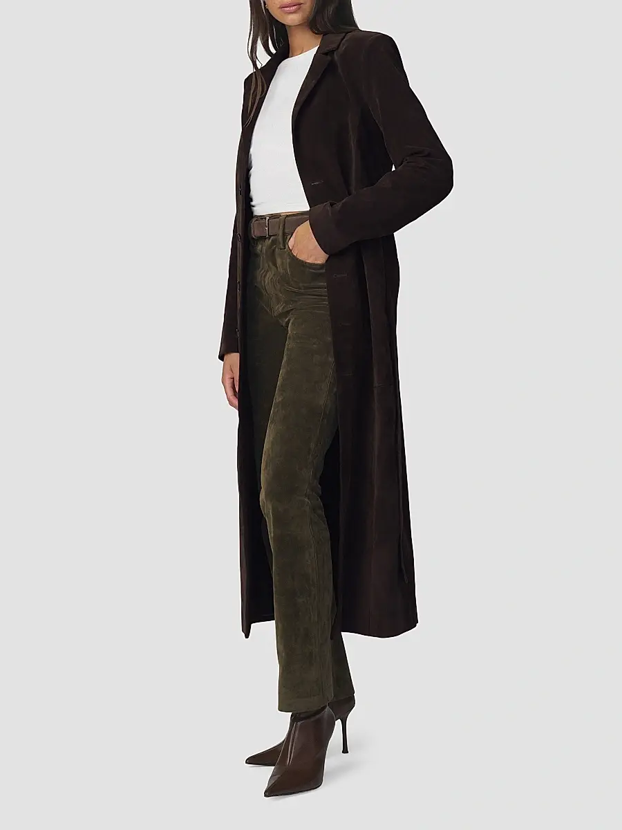 Joe's Jeans Women's The Faux-Suede Long Coat | Thumbnail 5 Joe's Jeans Women's The Faux-Suede Long Coat | Thumbnail 5