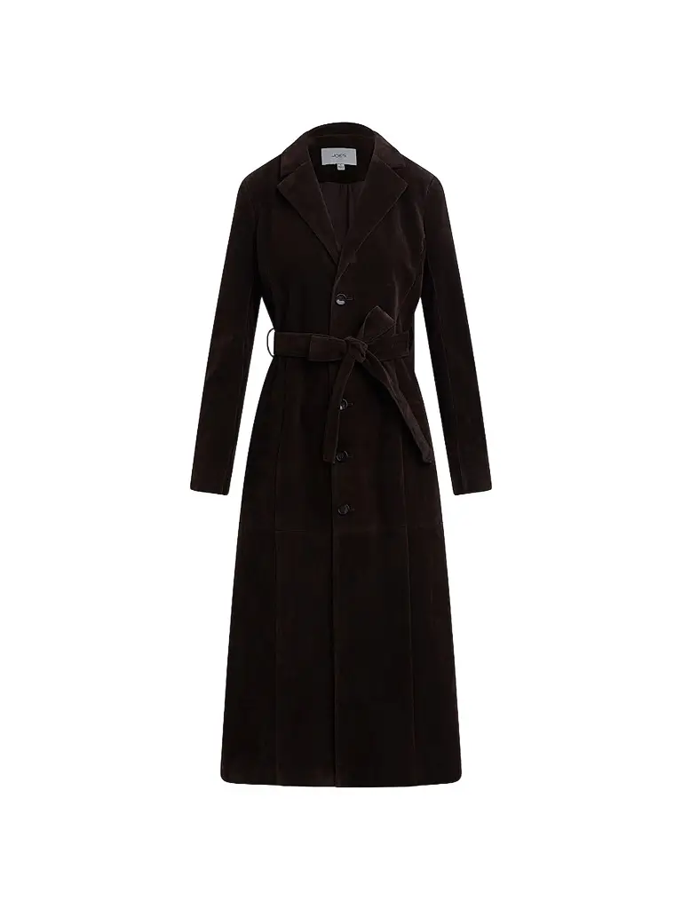 Women's The Faux-Suede Long Coat