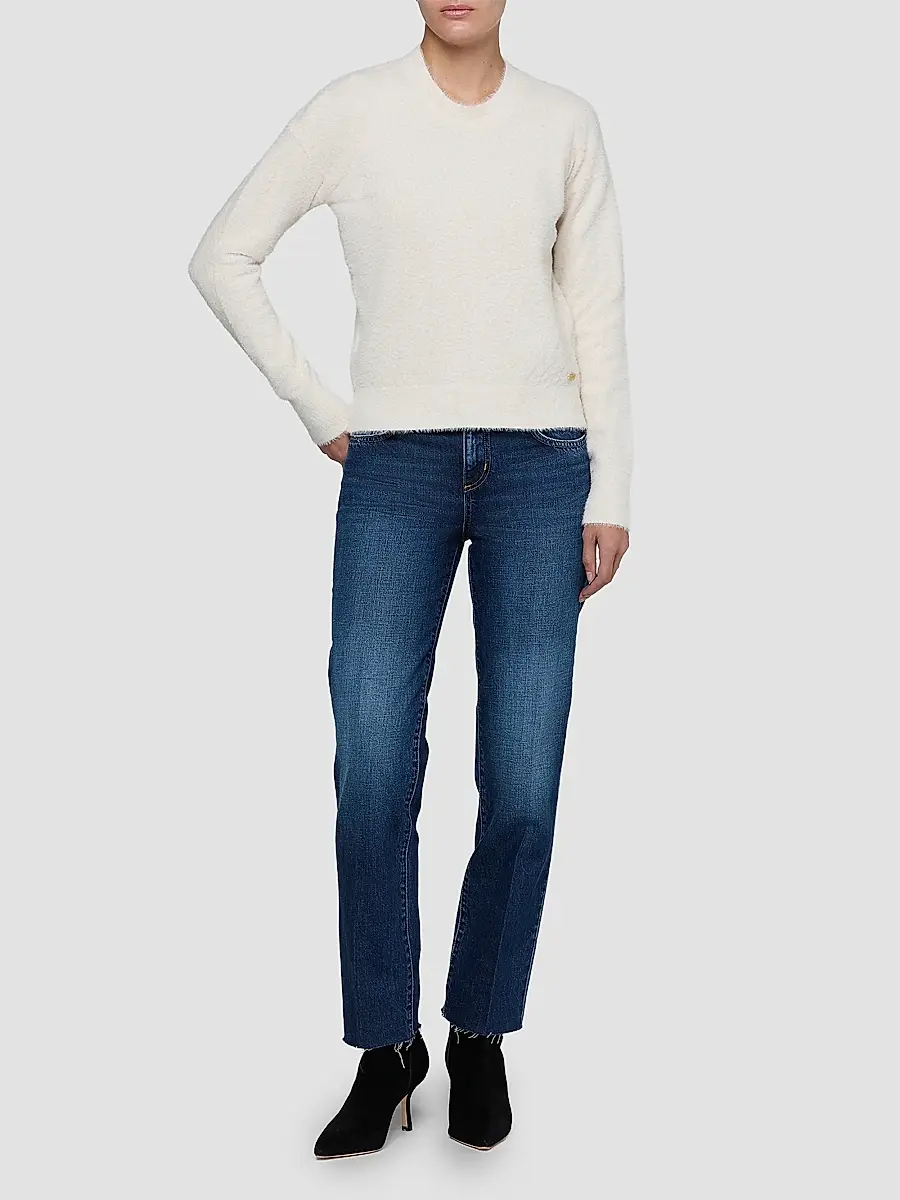 L'Agence Women's Nimbus Fuzzy Crewneck Sweater | Thumbnail 2