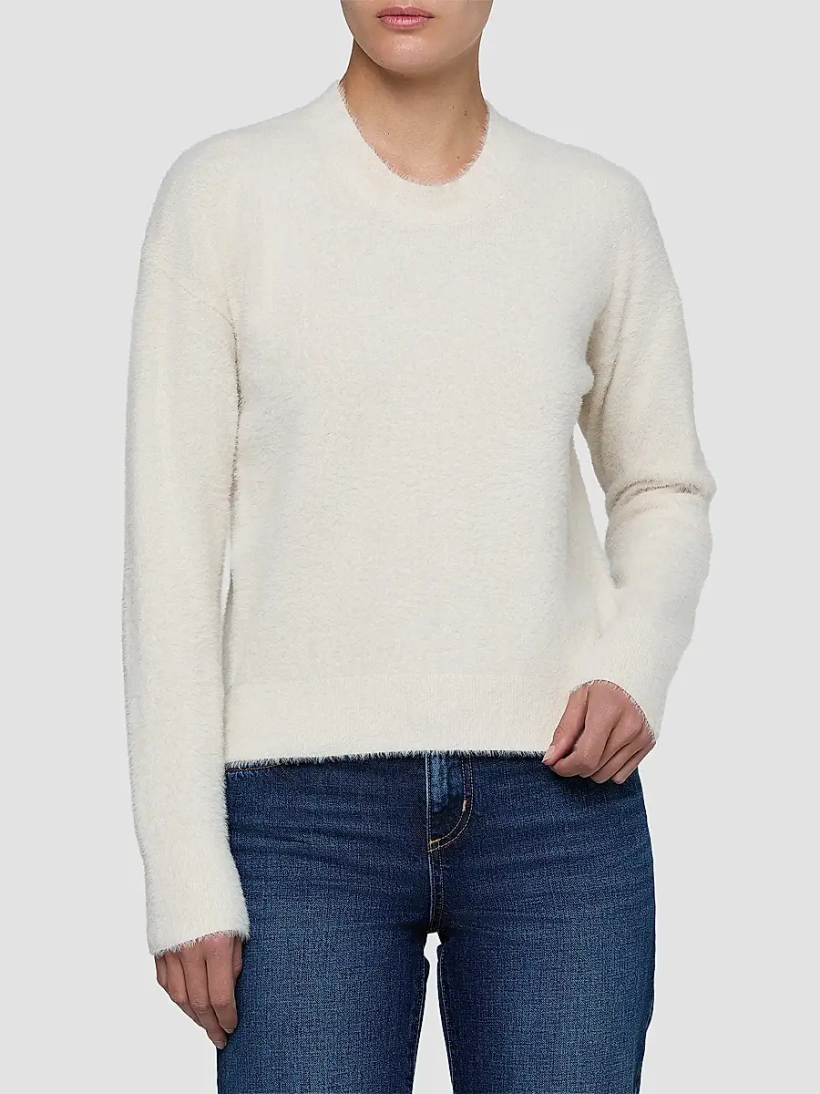 L'Agence Women's Nimbus Fuzzy Crewneck Sweater | Thumbnail 4