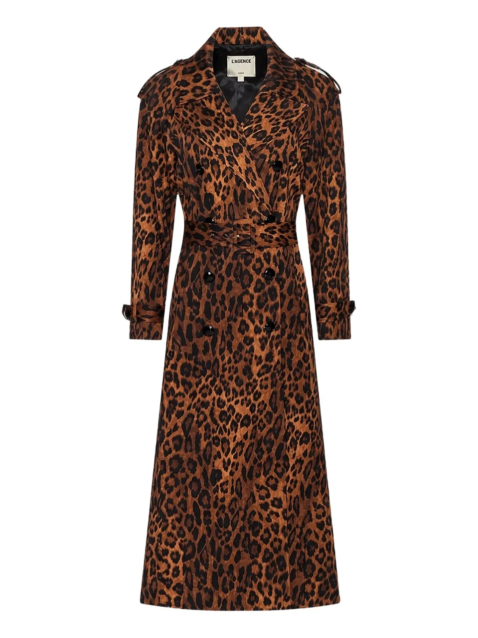 Women's Brinley Leopard-Print Oversized Trench Women's Brinley Leopard-Print Oversized Trench