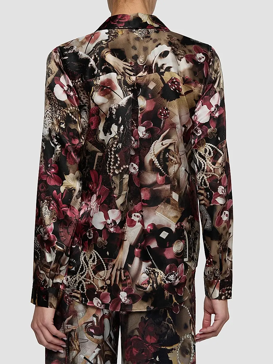 L'Agence Women's Tyler Printed Silk Blouse | Thumbnail 3