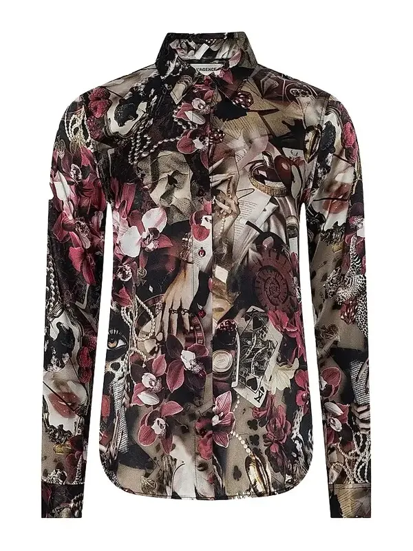 Women's Tyler Printed Silk Blouse Women's Tyler Printed Silk Blouse