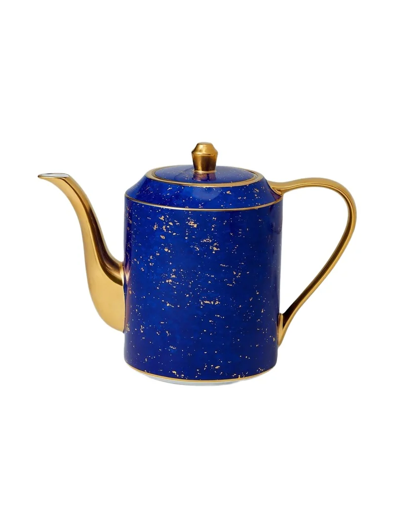 L'Objet Lapis 24K Gold & Porcelain Teapot