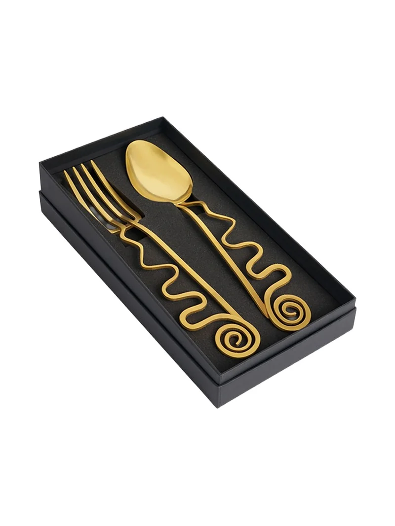 L'Objet Spirale 2-Piece 24K-Gold-Plated Serving Set