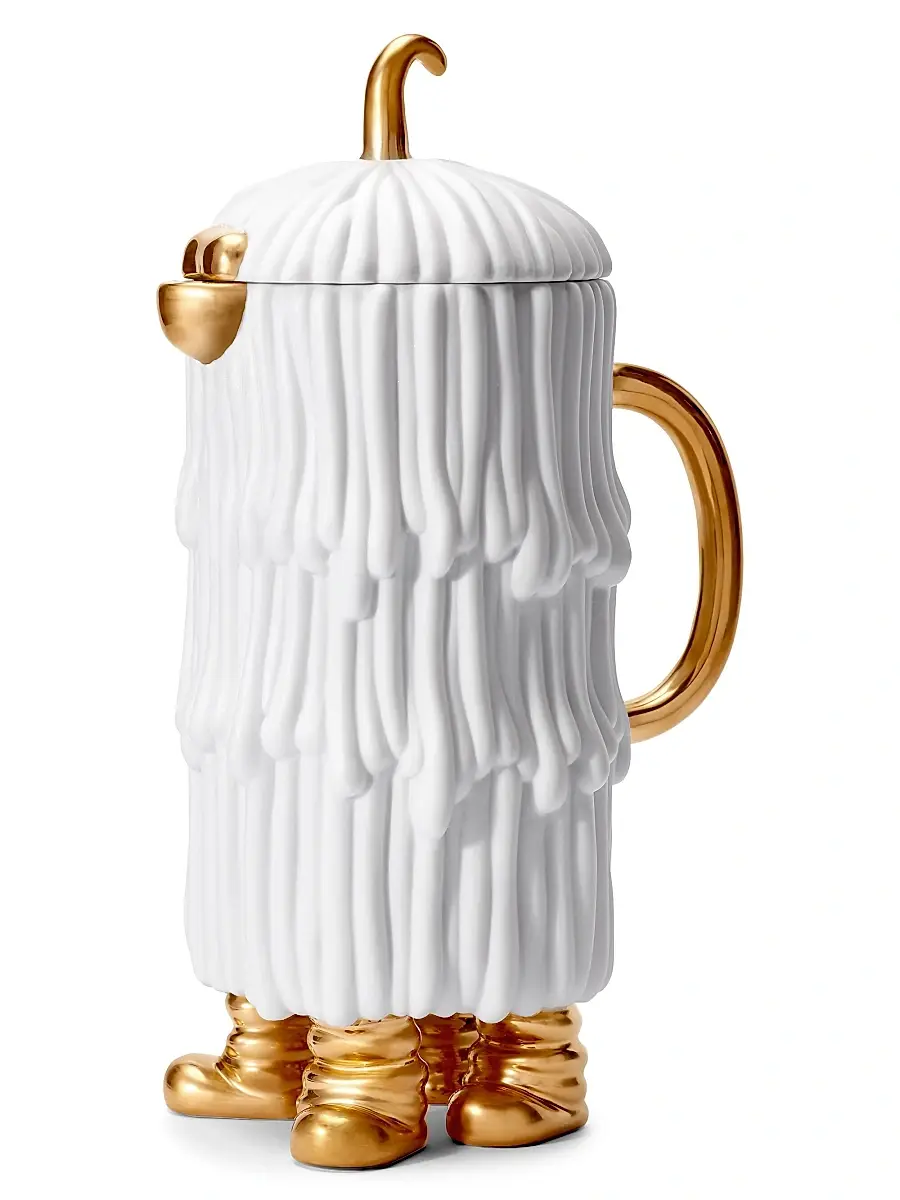 L'Objet Haas Djuna 24K Gold & Porcelain Coffee & Tea Pot - White | Thumbnail 3 L'Objet Haas Djuna 24K Gold & Porcelain Coffee & Tea Pot - White | Thumbnail 3
