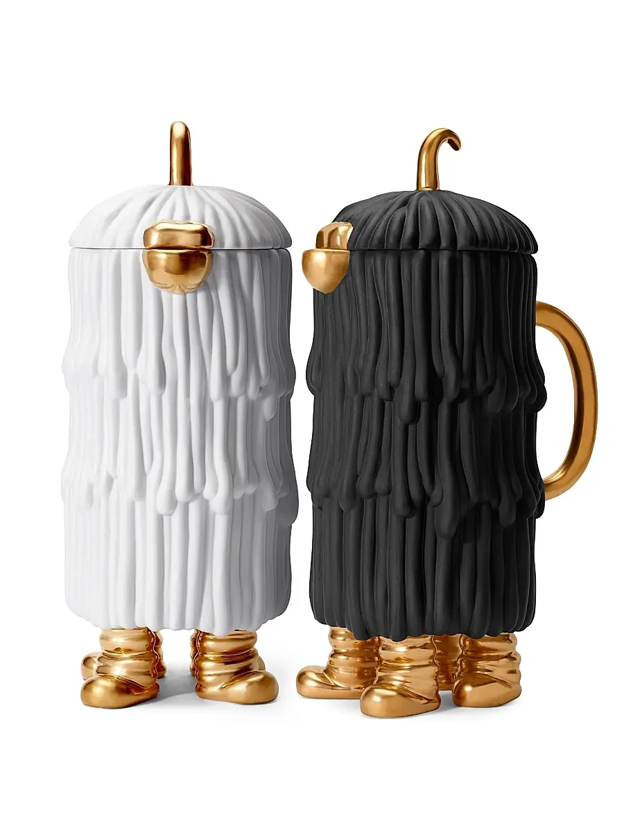 L'Objet Haas Djuna 24K Gold & Porcelain Coffee & Tea Pot - White | Thumbnail 5 L'Objet Haas Djuna 24K Gold & Porcelain Coffee & Tea Pot - White | Thumbnail 5