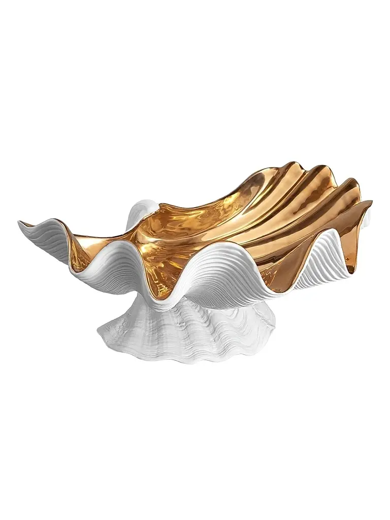 L'Objet Neptune Bowl Gold Centerpiece