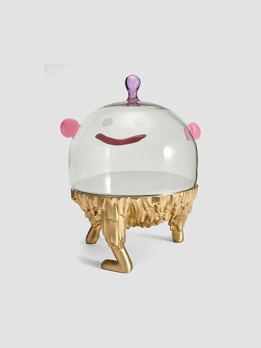 L'Objet Haas Niki Glass & 24K Gold Large Cake Stand | Thumbnail 2