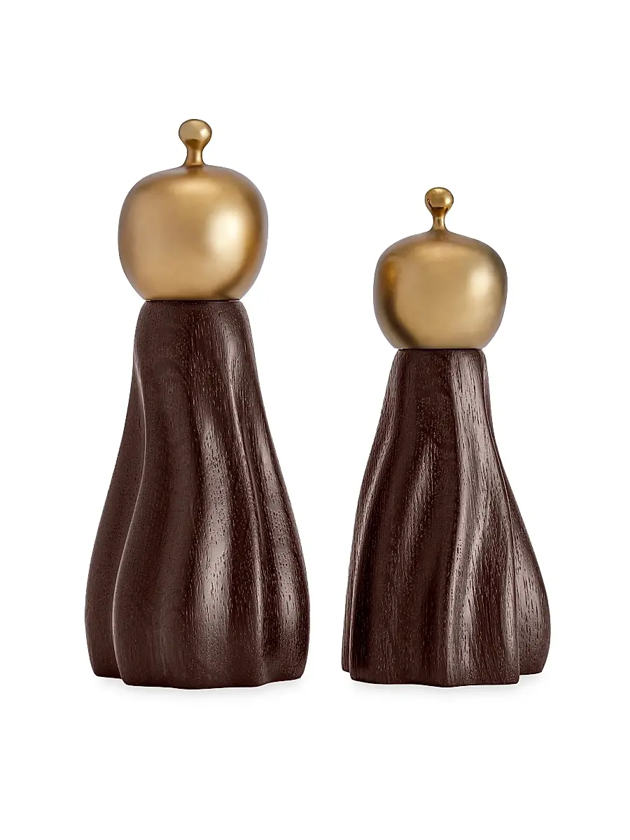 L'Objet Haas Brothers Fantomes Salt & Pepper Mills - Brown Gold | Thumbnail 2