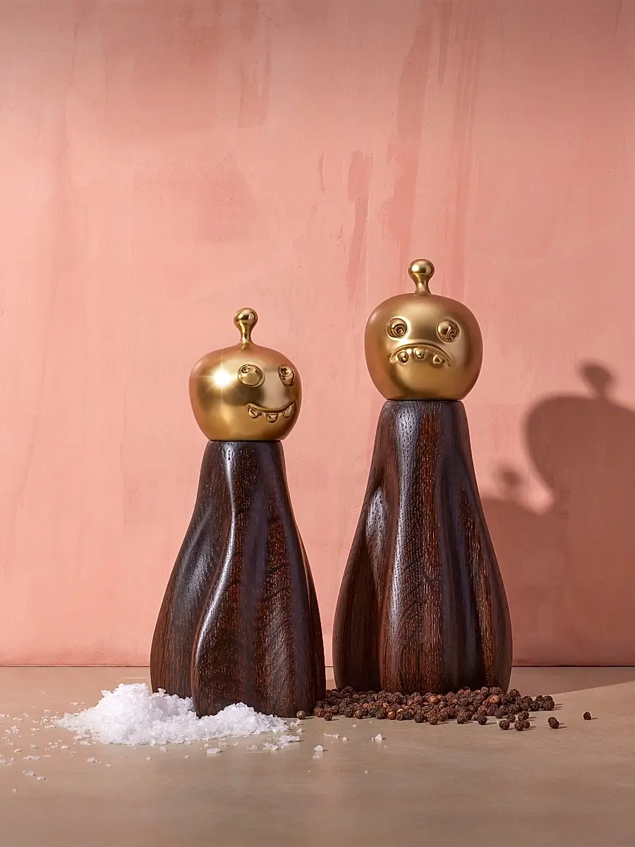 L'Objet Haas Brothers Fantomes Salt & Pepper Mills - Brown Gold | Thumbnail 3