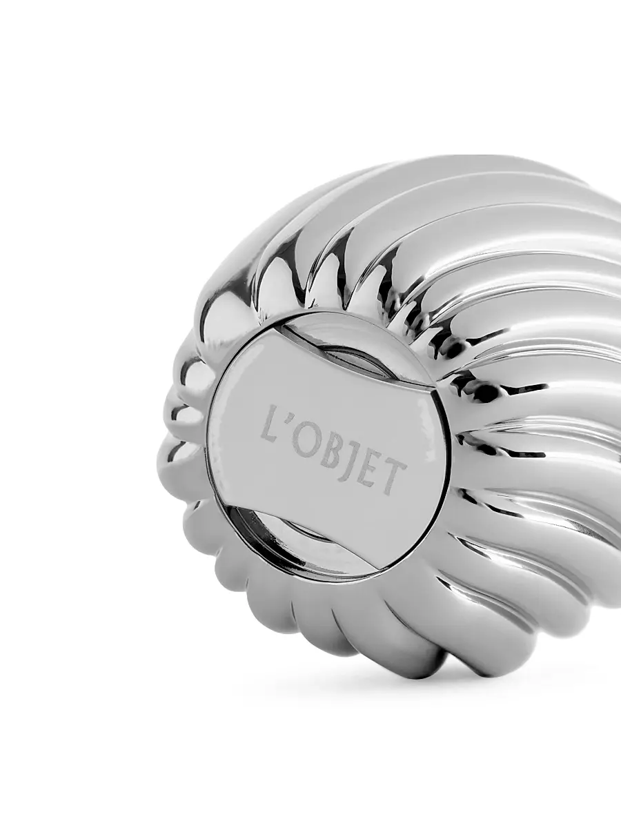 L'Objet Ripple Spice Salt & Pepper Shakers - Platinum | Thumbnail 2