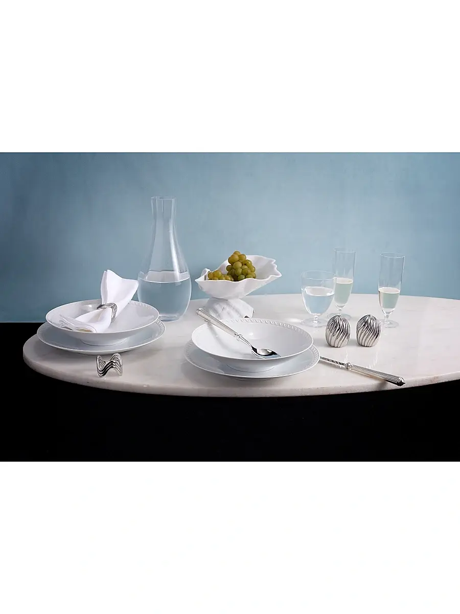 L'Objet Ripple Spice Salt & Pepper Shakers - Platinum | Thumbnail 3