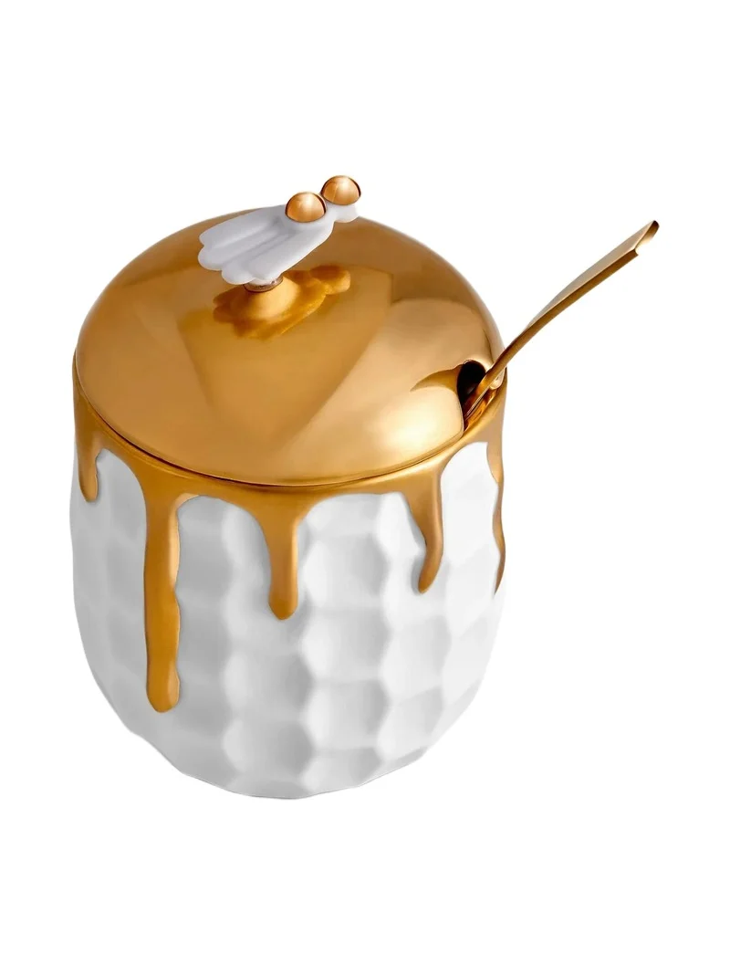 L'Objet Beehive Honey Pot & Spoon Set
