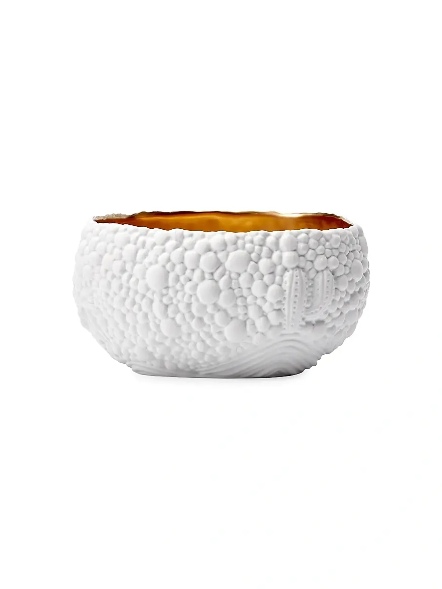 L'Objet Haas Mojave 24K Gold & Porcelain Dessert Bowl | Thumbnail 3