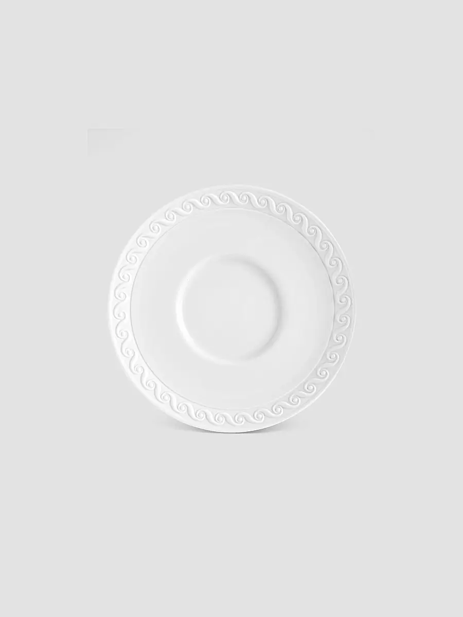 L'Objet Neptune Espresso Cup & Saucer Set - White | Thumbnail 2