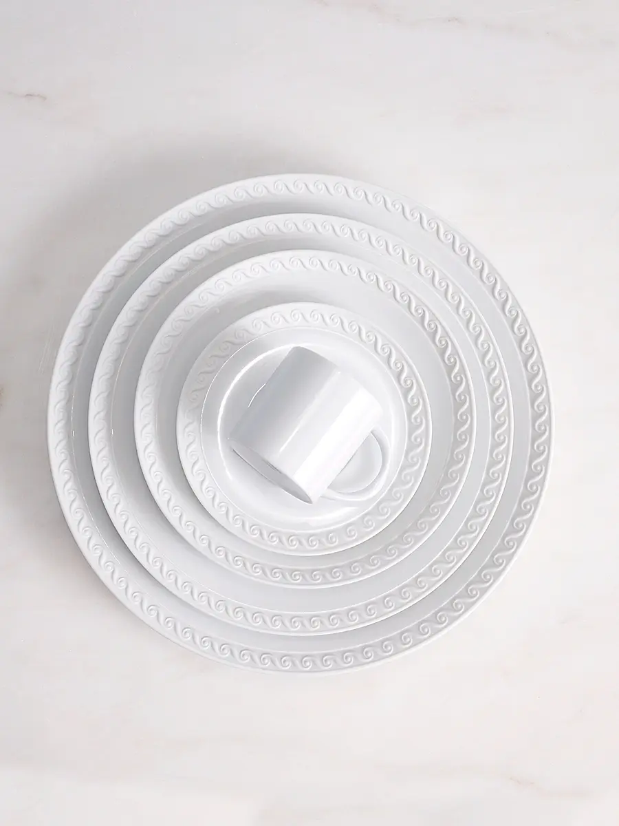 L'Objet Neptune Bread & Butter Plate - White | Thumbnail 4