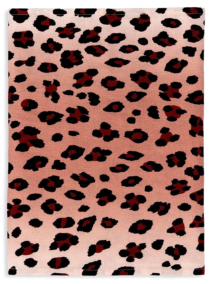 L'Objet Leopard Linen Sateen Table Runner | Thumbnail 2 L'Objet Leopard Linen Sateen Table Runner | Thumbnail 2