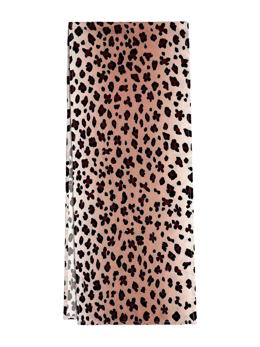 L'Objet Leopard Linen Sateen Table Runner