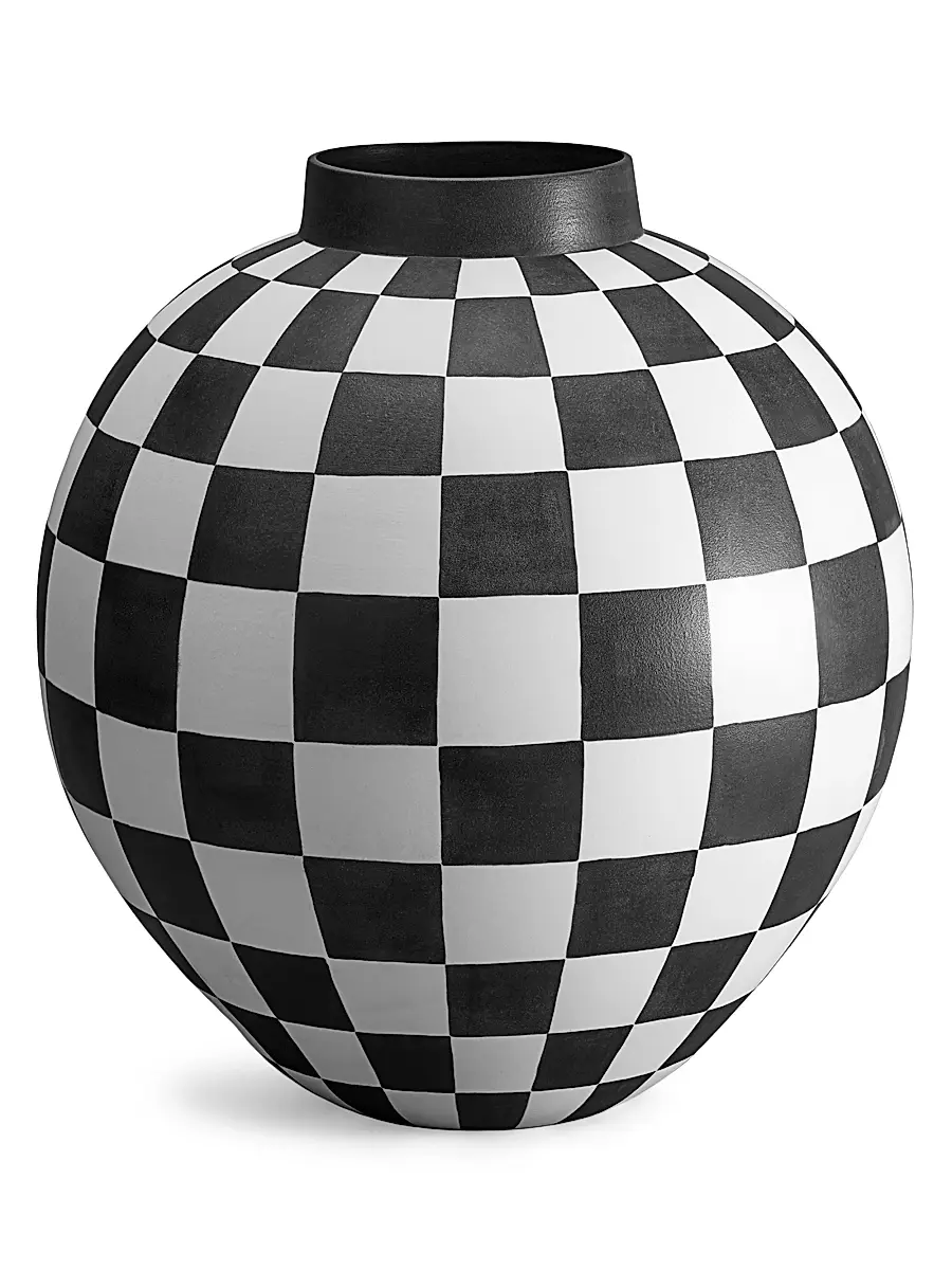 L'Objet Atelier Damier Check Vase | Thumbnail 5 L'Objet Atelier Damier Check Vase | Thumbnail 5