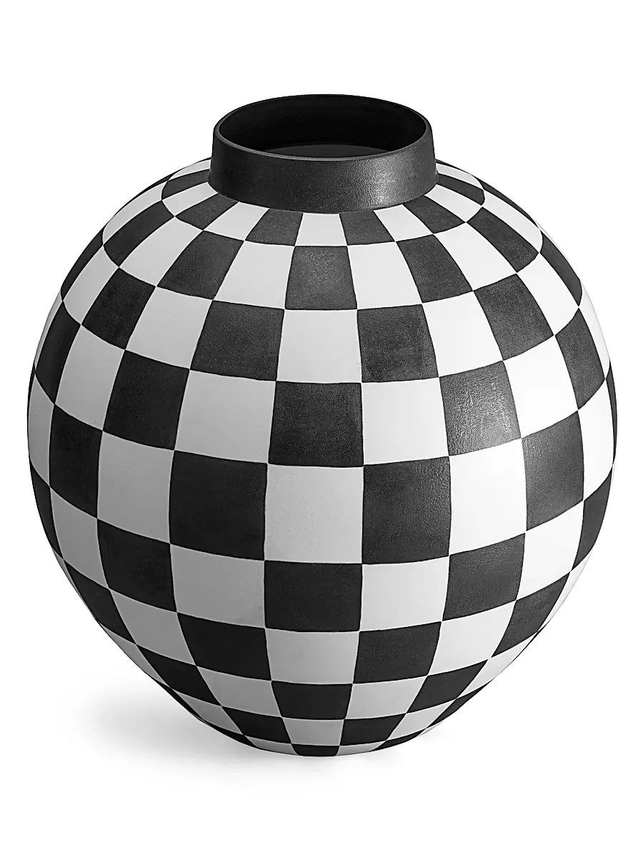 L'Objet Atelier Damier Check Vase | Thumbnail 6 L'Objet Atelier Damier Check Vase | Thumbnail 6