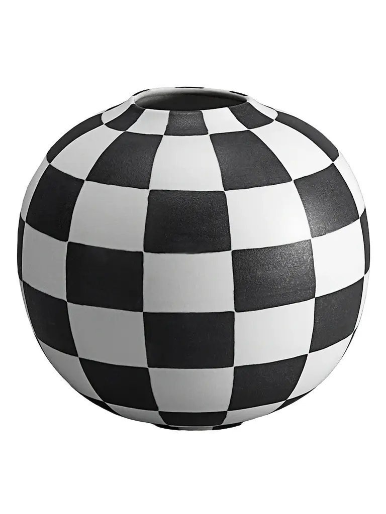 L'Objet Atelier Damier Check Vase
