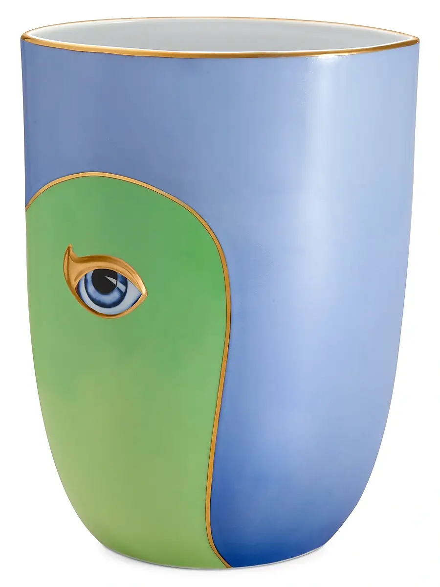 L'Objet Lito Blue & Green Vase - Green | Thumbnail 2