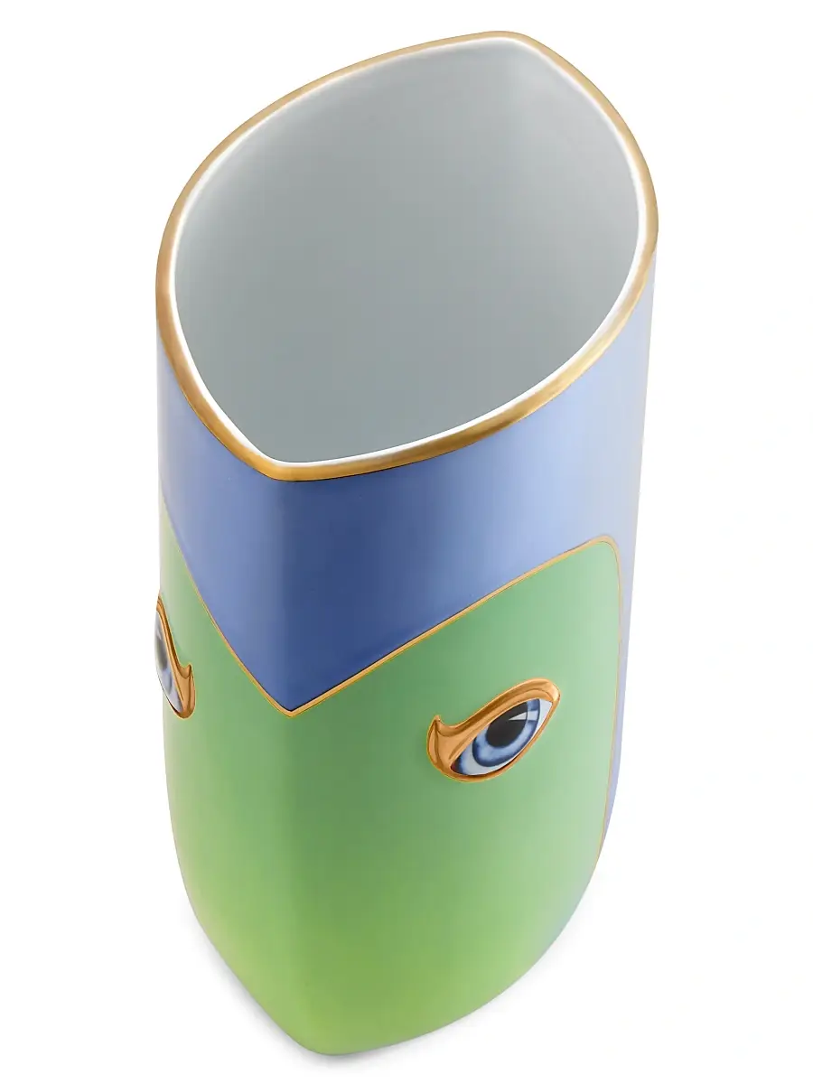 L'Objet Lito Blue & Green Vase - Green | Thumbnail 4