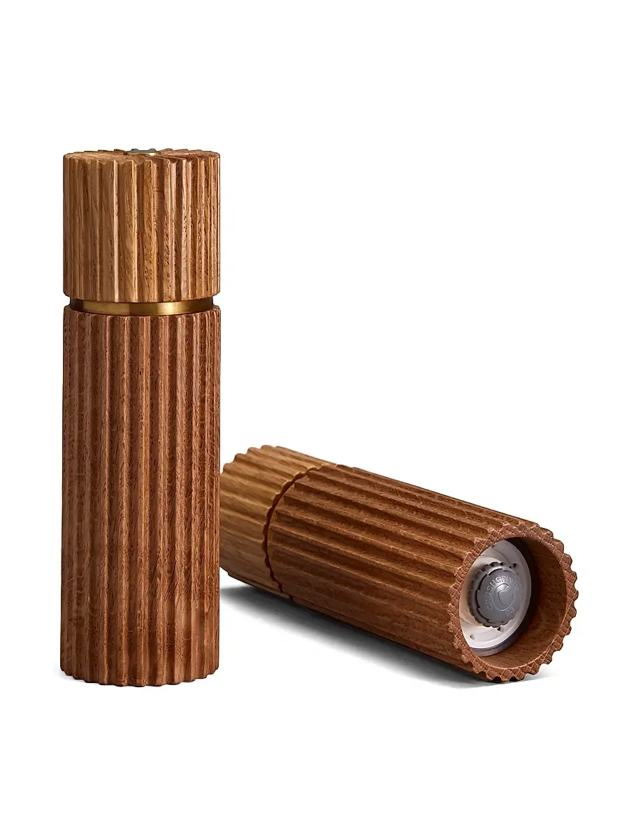 L'Objet Atelier Ionic Wood Salt & Pepper Mills - Light Oak | Thumbnail 2 L'Objet Atelier Ionic Wood Salt & Pepper Mills - Light Oak | Thumbnail 2