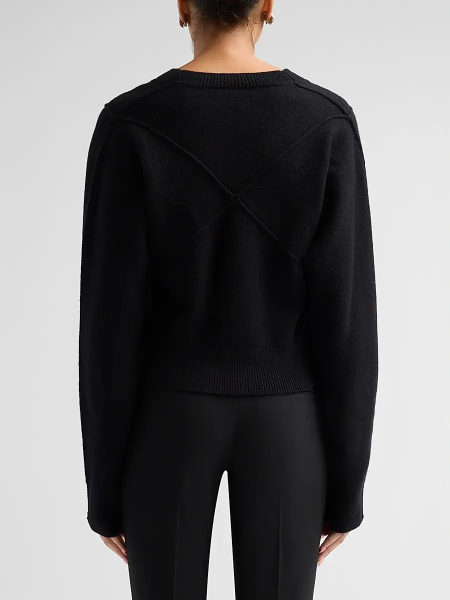 Jason Wu Collection Women's Sculptural Merino Wool Cardigan | Thumbnail 3