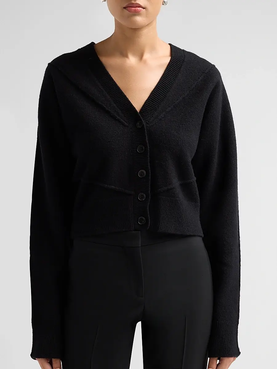 Jason Wu Collection Women's Sculptural Merino Wool Cardigan | Thumbnail 5