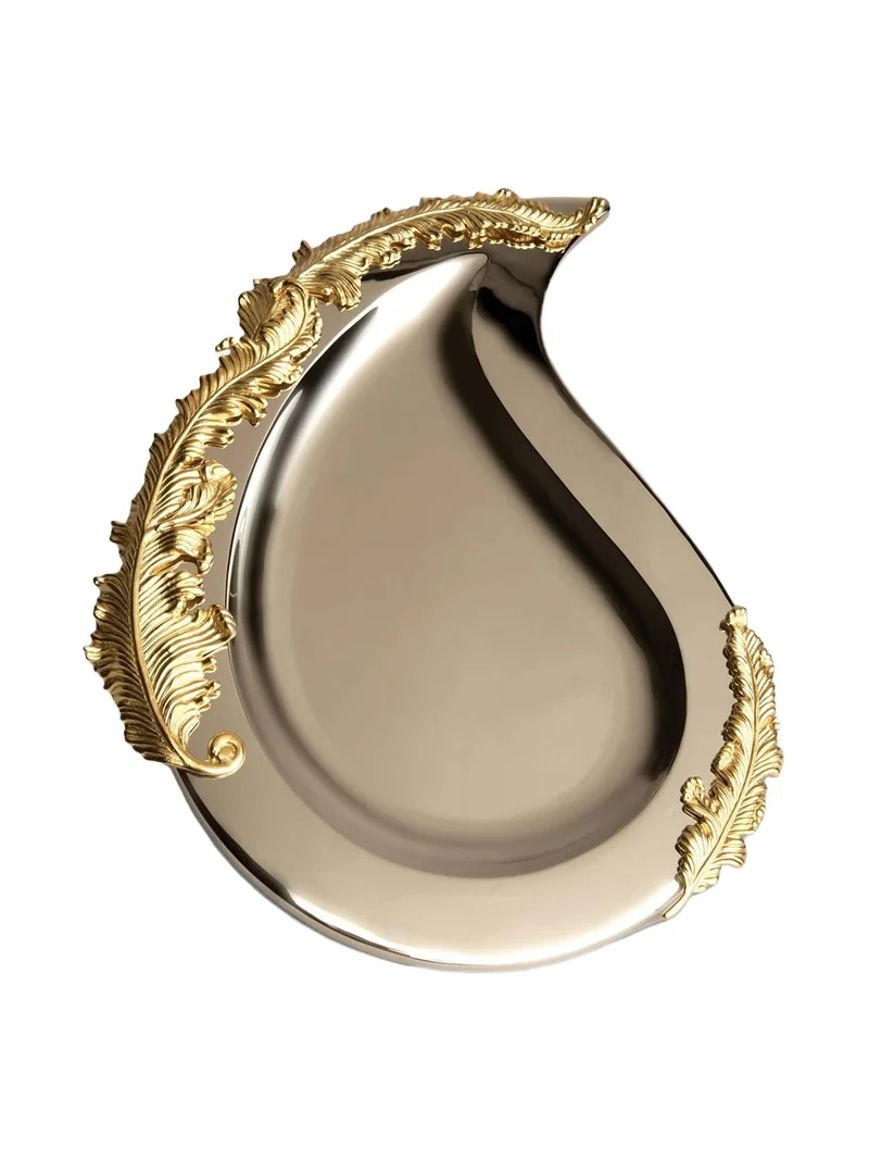 L'Objet Lamina Gold-Plated Oval Platter
