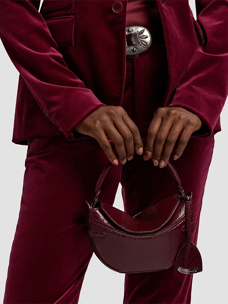 Ralph Lauren Collection Women's The Ralph Mini Snakeskin Crossbody Bag | Thumbnail 5 Ralph Lauren Collection Women's The Ralph Mini Snakeskin Crossbody Bag | Thumbnail 5