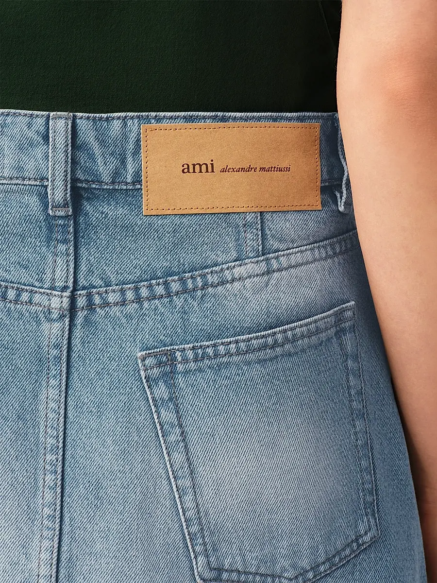 AMI PARIS Women's Denim Mini Skirt | Thumbnail 5 AMI PARIS Women's Denim Mini Skirt | Thumbnail 5